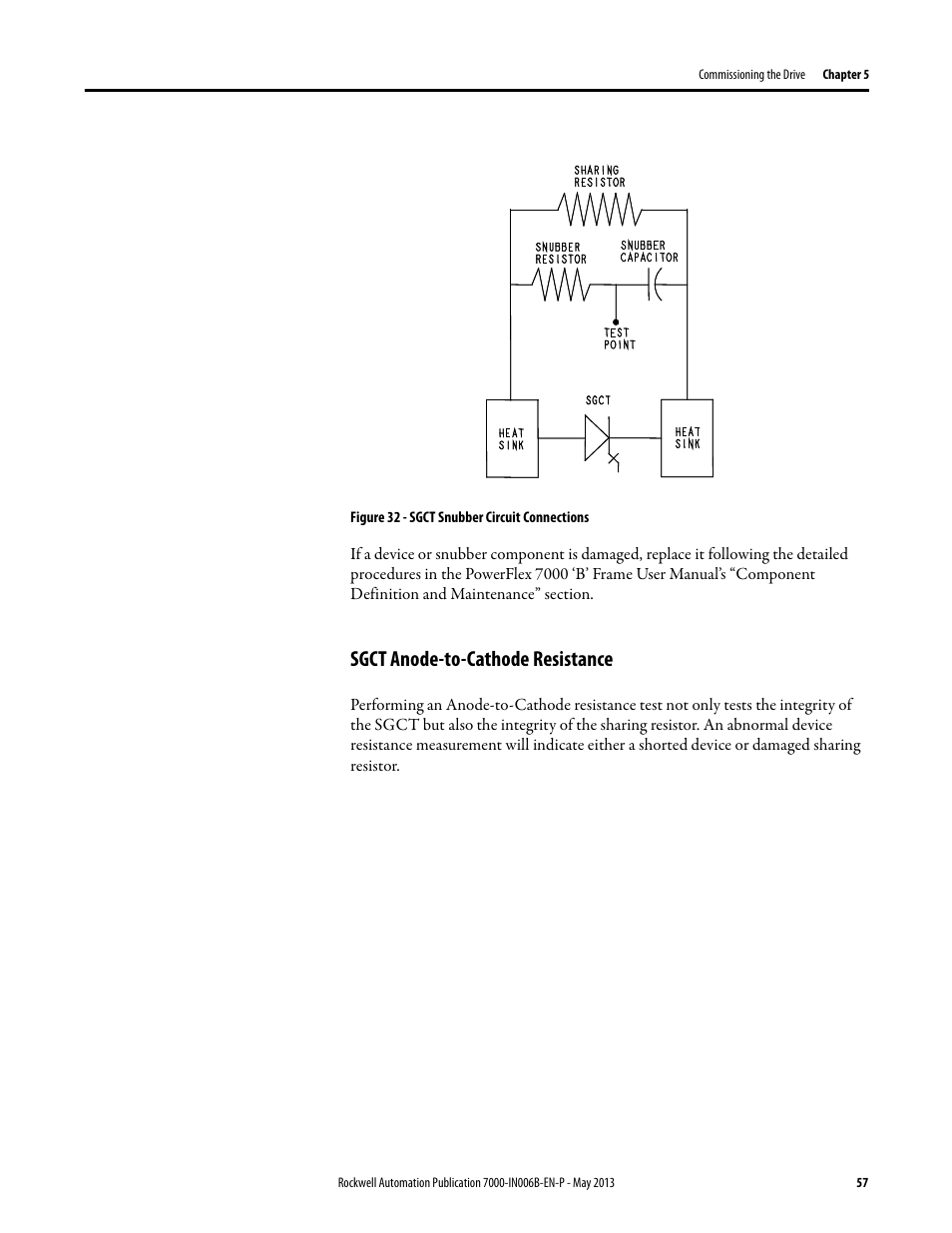 Sgct anode-to-cathode resistance | Rockwell Automation 7000 PowerFlex Medium Voltage (B Frame) Commissioning - ForGe (PanelView 550) User Manual | Page 61 / 148