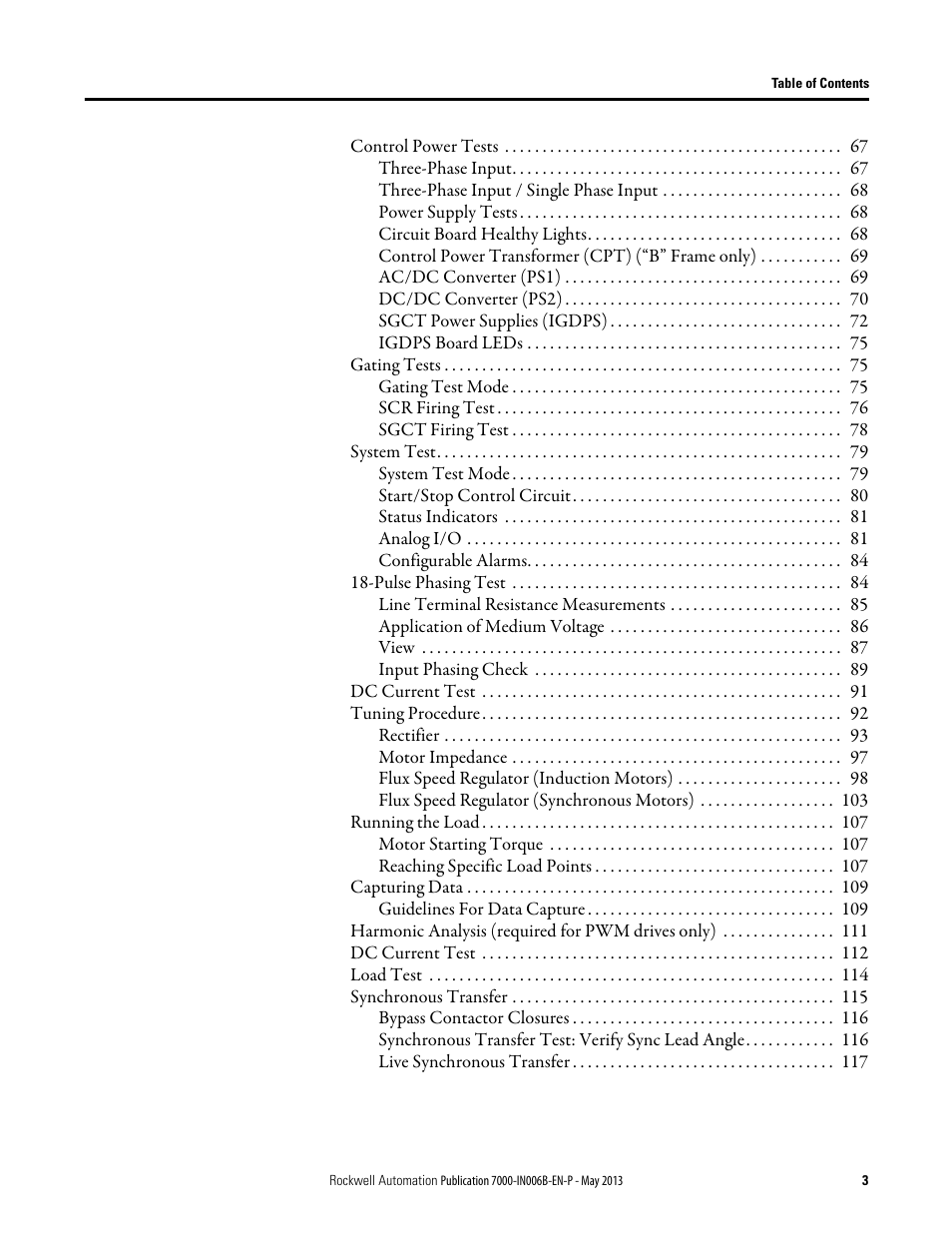 Rockwell Automation 7000 PowerFlex Medium Voltage (B Frame) Commissioning - ForGe (PanelView 550) User Manual | Page 7 / 148