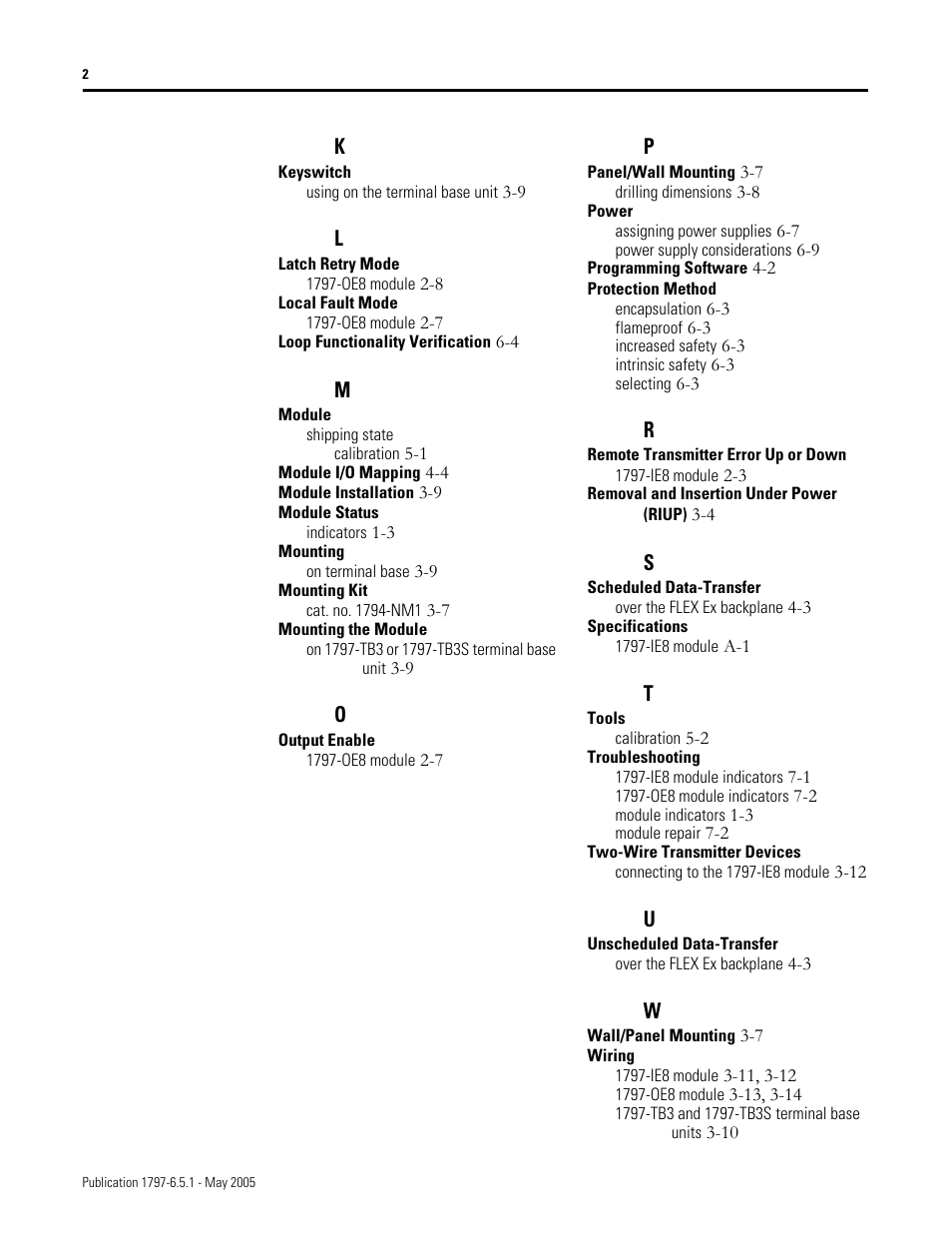 Rockwell Automation 1797-OE8 FLEX Ex Analog Modules User Manual User Manual | Page 100 / 104