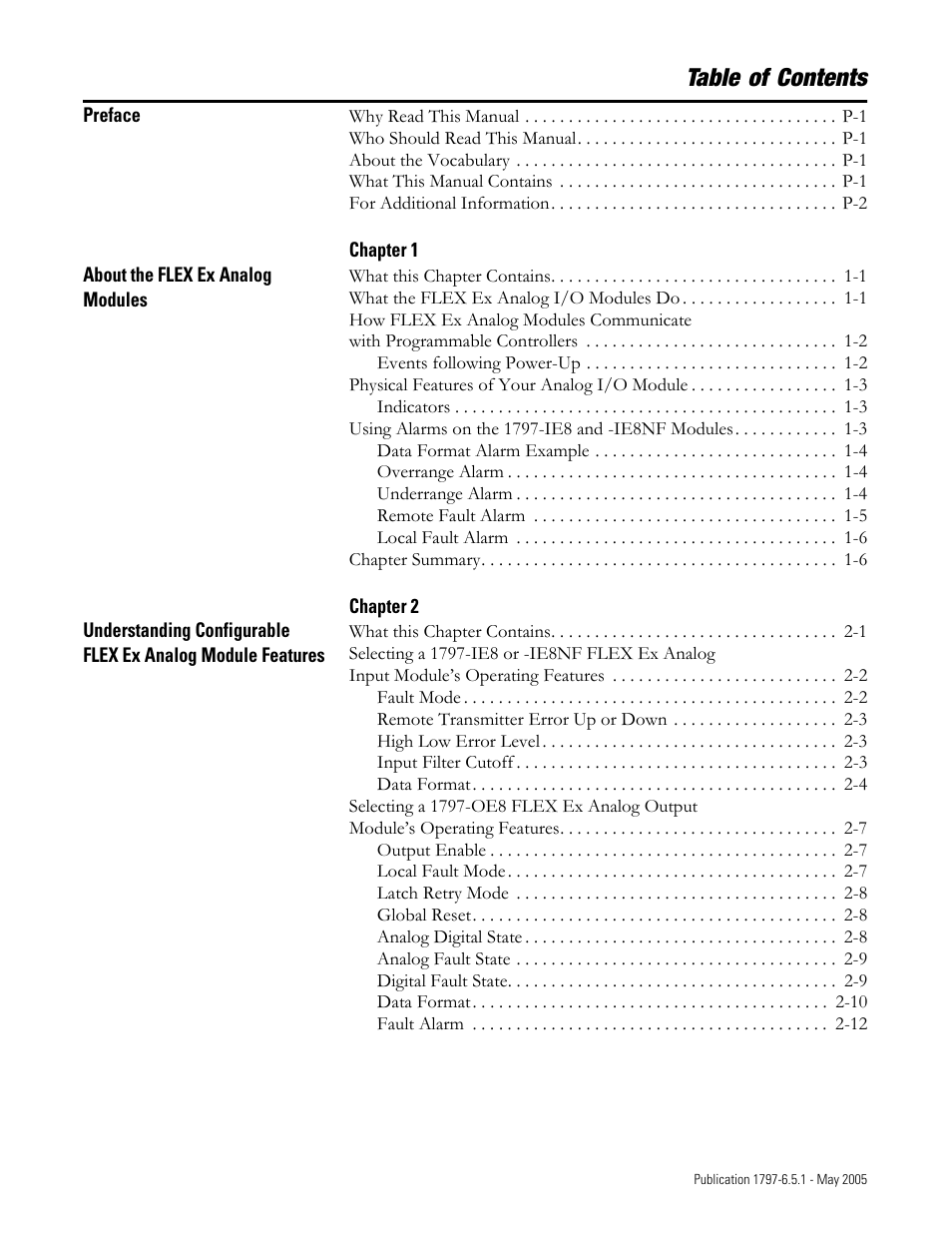 Rockwell Automation 1797-OE8 FLEX Ex Analog Modules User Manual User Manual | Page 5 / 104