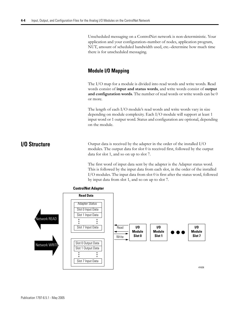 I/o structure, Module i/o mapping -4, I/o structure -4 | Module i/o mapping | Rockwell Automation 1797-OE8 FLEX Ex Analog Modules User Manual User Manual | Page 52 / 104