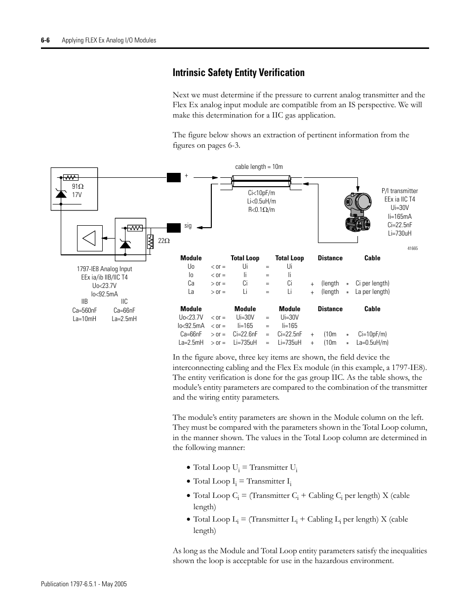 Intrinsic safety entity verification -6, Intrinsic safety entity verification | Rockwell Automation 1797-OE8 FLEX Ex Analog Modules User Manual User Manual | Page 72 / 104