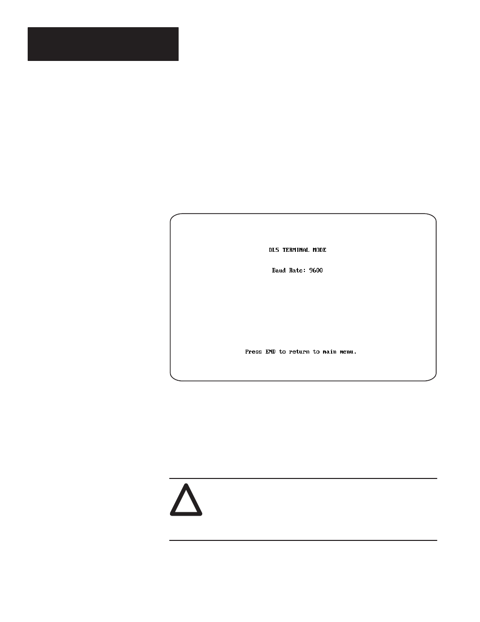 Option 2 terminal mode | Rockwell Automation 2706-NP5 DL5 OFFLINE PROGRAMMER USER MANUAL User Manual | Page 17 / 35
