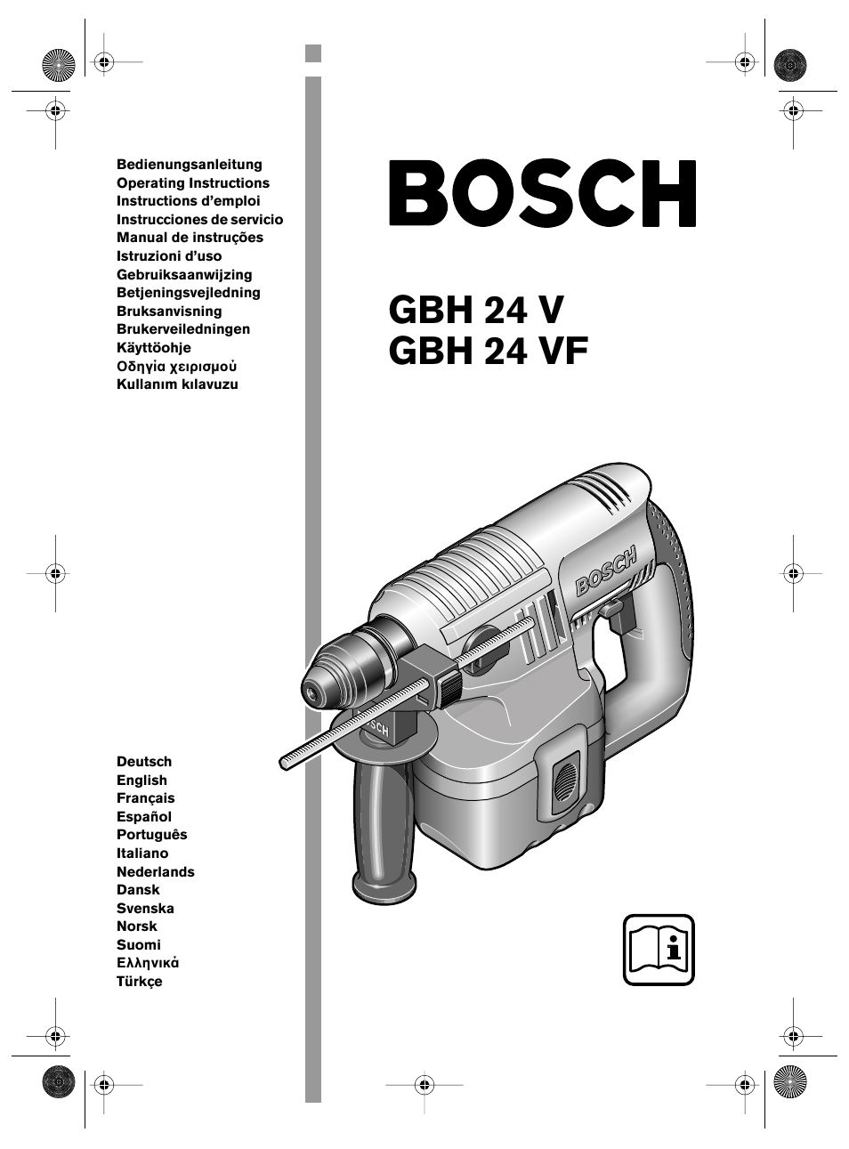 Bosch GBH 24 V User Manual | 82 pages