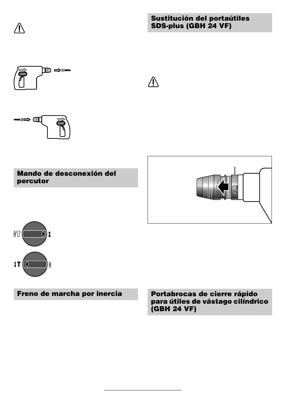 Bosch GBH 24 V User Manual | Page 27 / 82