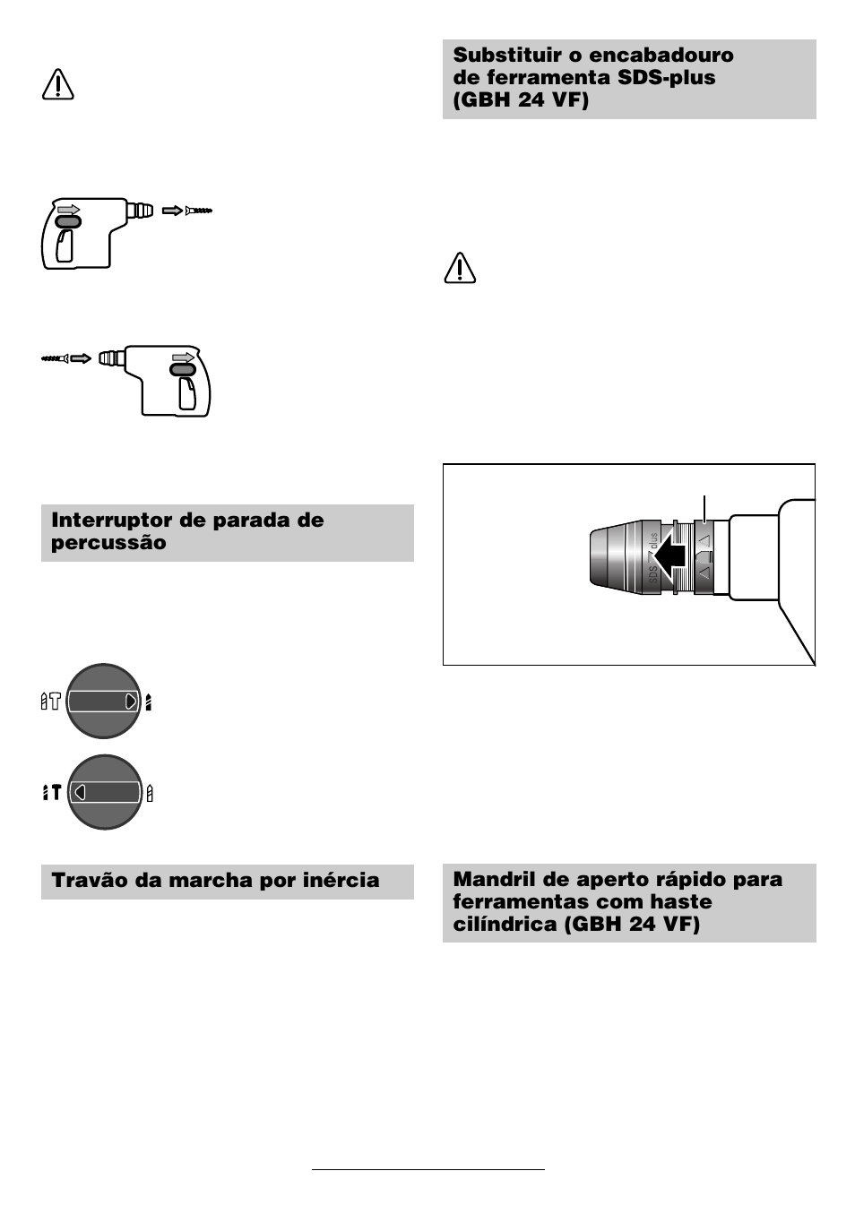 Bosch GBH 24 V User Manual | Page 33 / 82