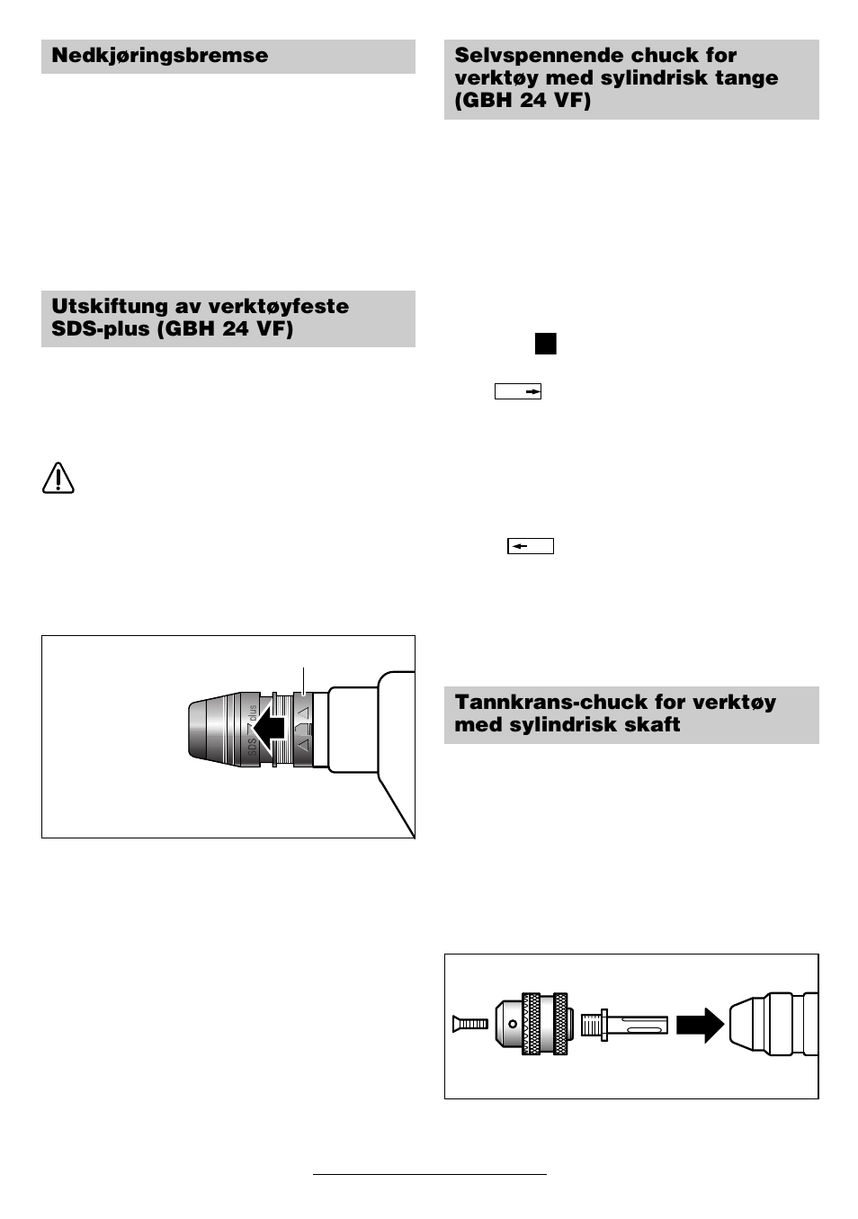 Bosch GBH 24 V User Manual | Page 62 / 82