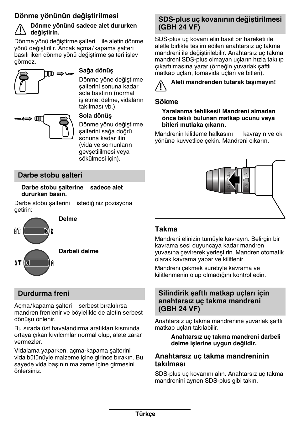 Bosch GBH 24 V User Manual | Page 79 / 82