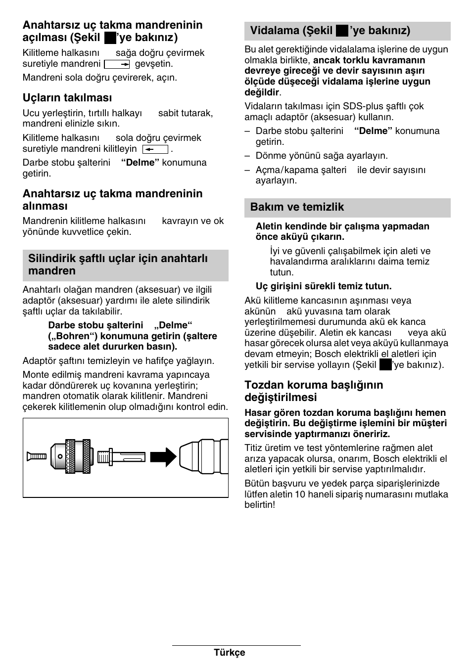 Bosch GBH 24 V User Manual | Page 80 / 82