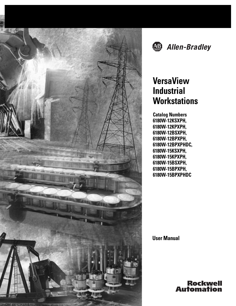 Rockwell Automation 6180W-xxxx VersaView Workstation User Manual User Manual | 68 pages