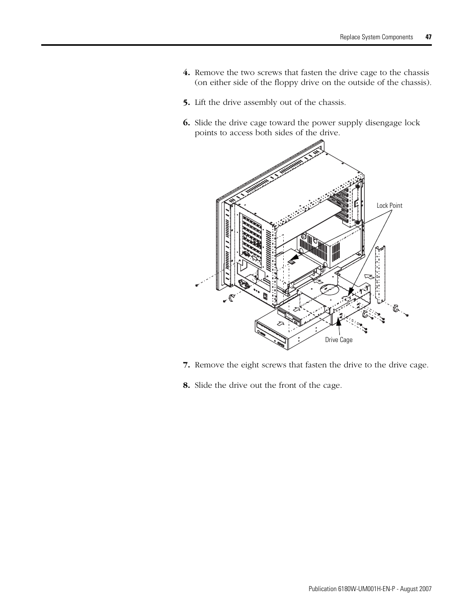 Rockwell Automation 6180W-xxxx VersaView Workstation User Manual User Manual | Page 47 / 68