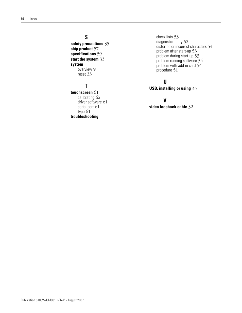Rockwell Automation 6180W-xxxx VersaView Workstation User Manual User Manual | Page 66 / 68