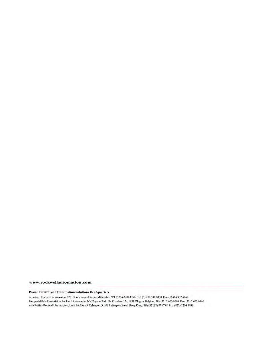 Back cover | Rockwell Automation 7712 OneGear Motor Control Center FVNR Starter (7.2 kV) User Manual | Page 52 / 52
