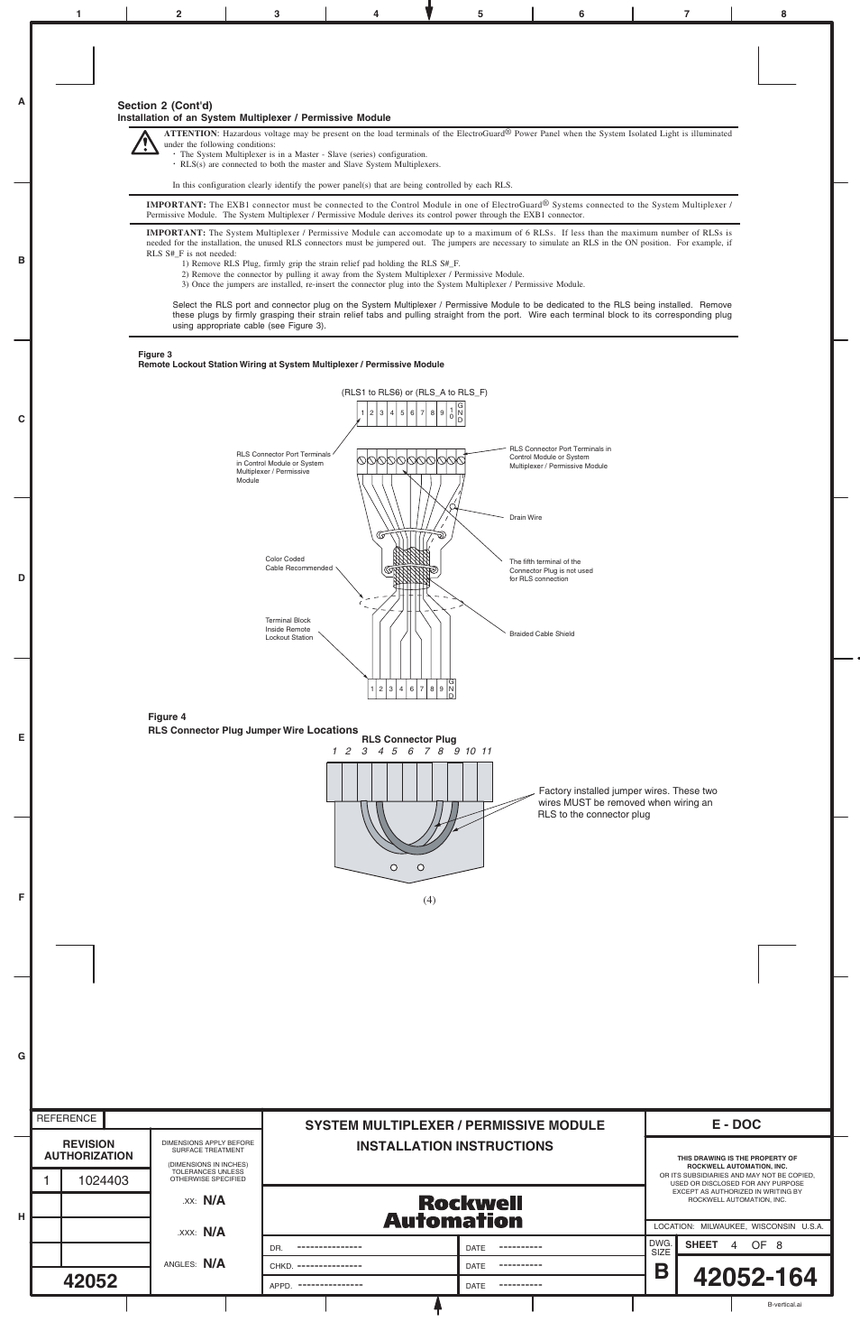 E - doc | Rockwell Automation 2030-MLXxxx-SYSx System Multiplexer / Permissive Module User Manual | Page 4 / 8