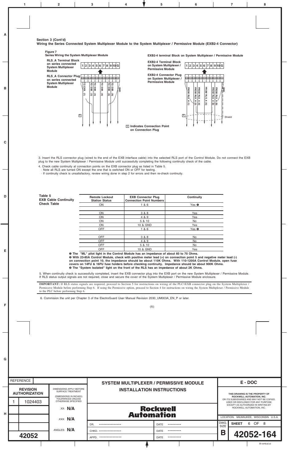 E - doc | Rockwell Automation 2030-MLXxxx-SYSx System Multiplexer / Permissive Module User Manual | Page 6 / 8