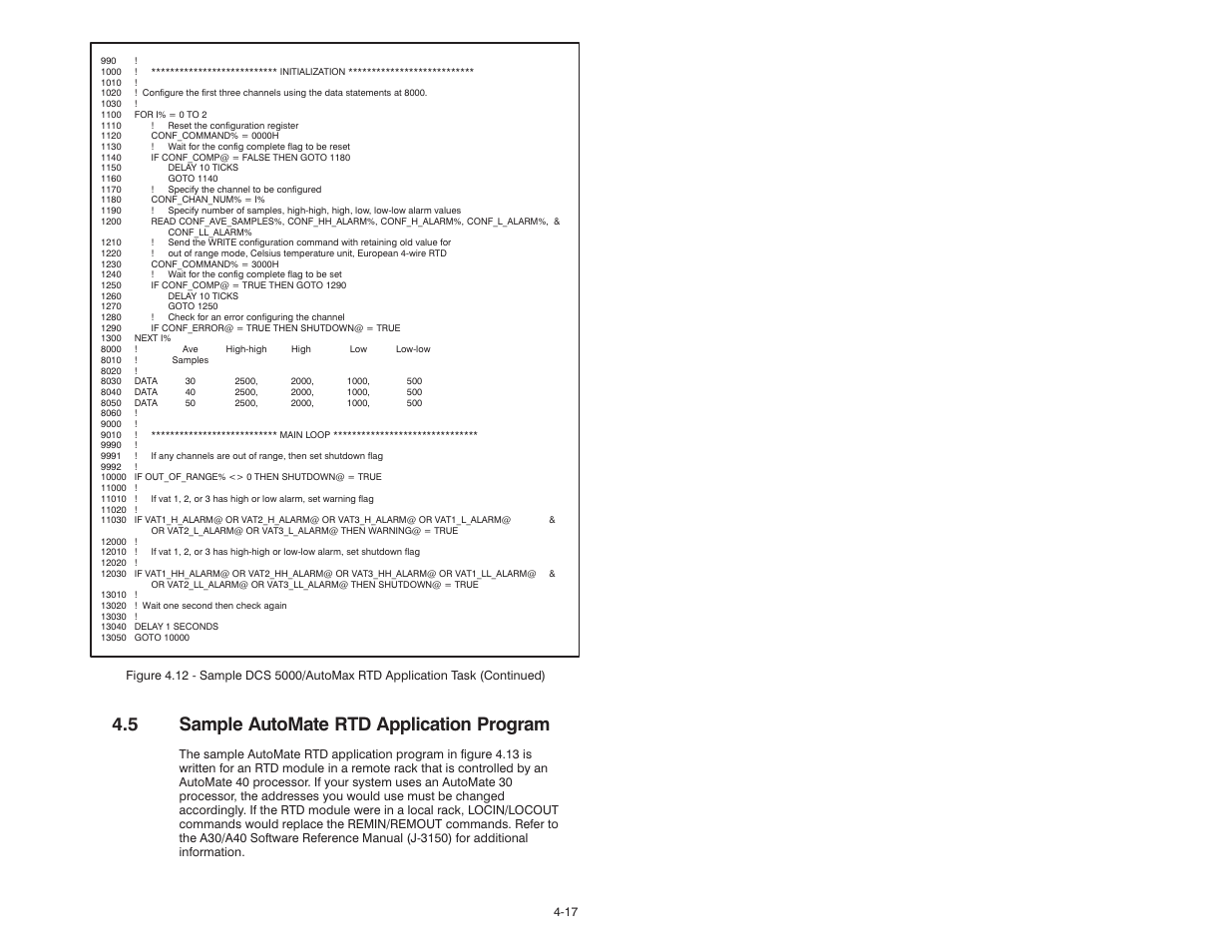 5 sample automate rtd application program | Rockwell Automation 61C544A RTD Module User Manual | Page 33 / 64