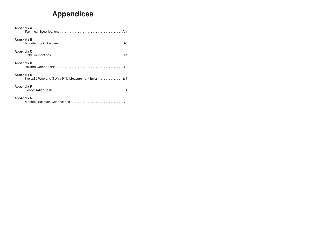 Appendices | Rockwell Automation 61C544A RTD Module User Manual | Page 4 / 64