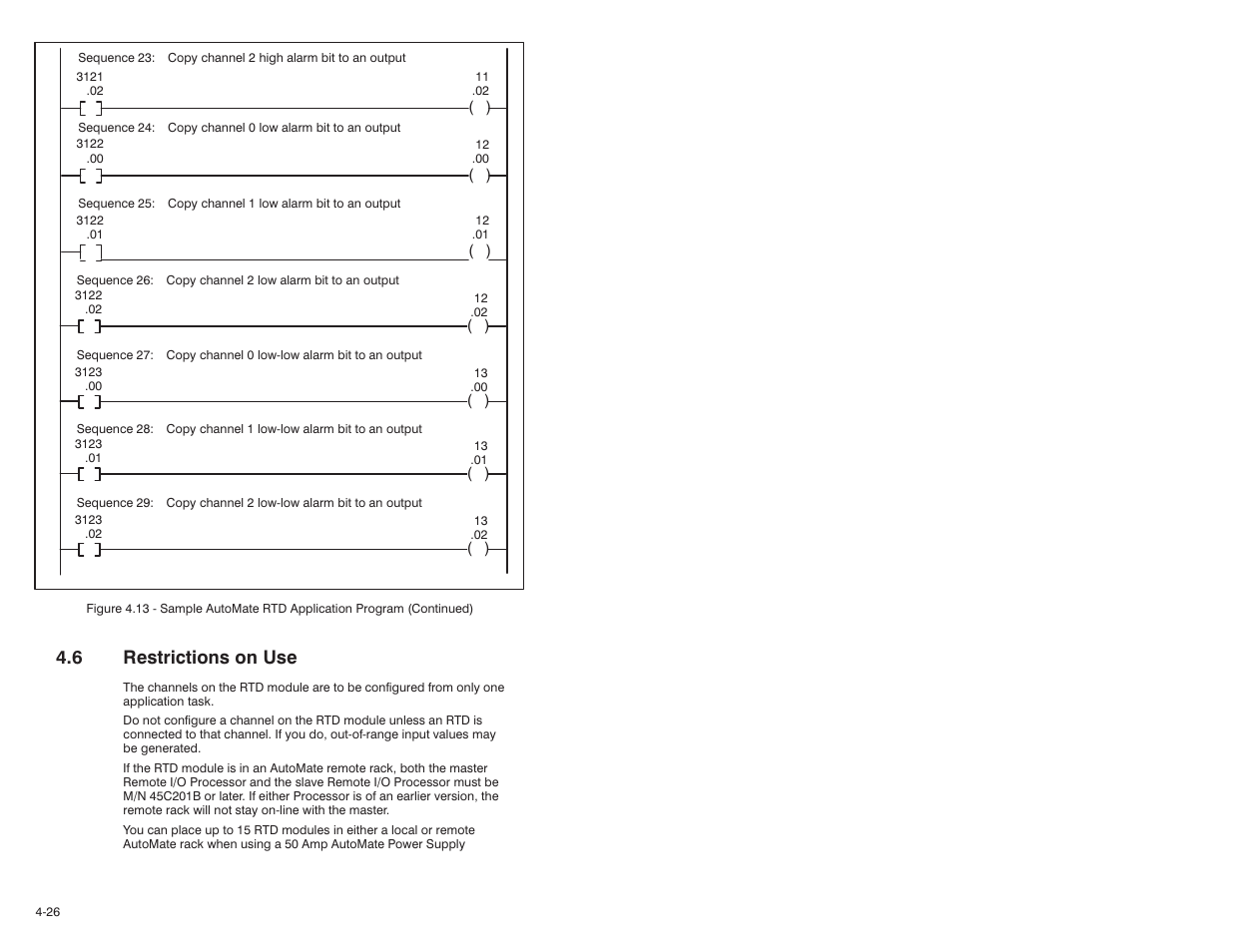 6 restrictions on use | Rockwell Automation 61C544A RTD Module User Manual | Page 42 / 64