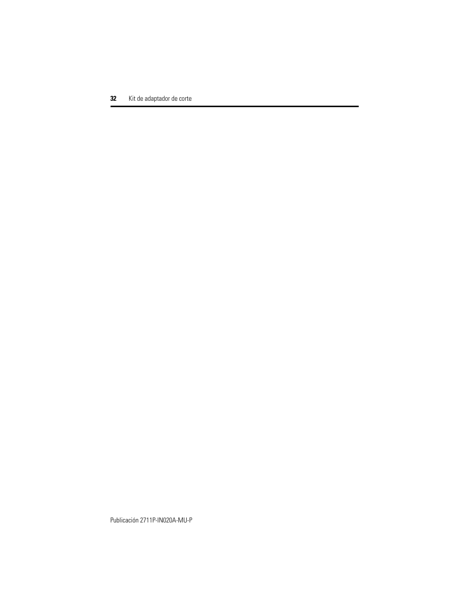 Rockwell Automation 2711P-RAK4 Cutout Adapter Kit for PVPlus 400 Keypad and 600 TouchTerminals User Manual | Page 32 / 40
