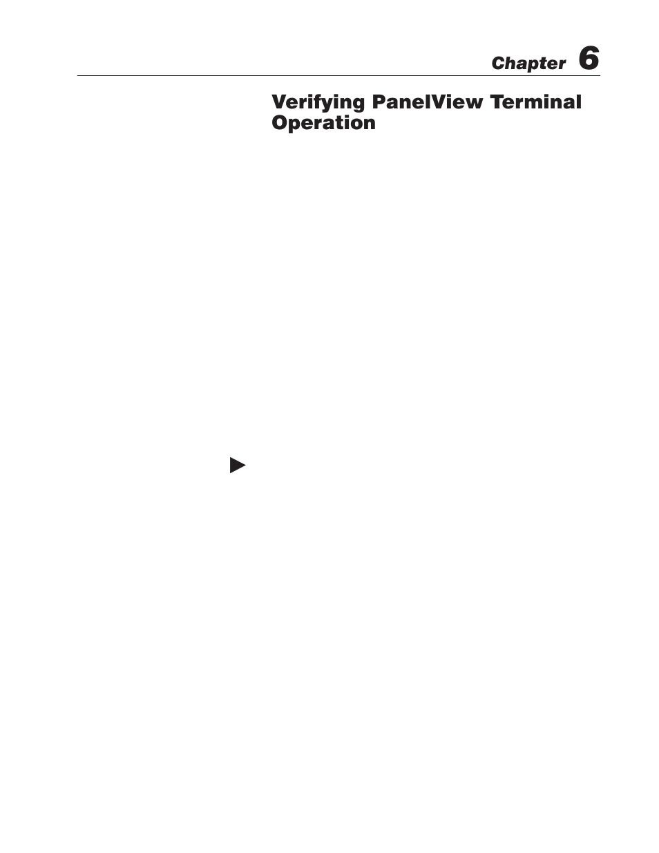 6 - verifying panelview terminal operation, Testing the panelview terminal, Verifying panelview terminal operation | Chapter | Rockwell Automation 2711E-xxxx PanelView Operator Terminals User Manual User Manual | Page 128 / 188