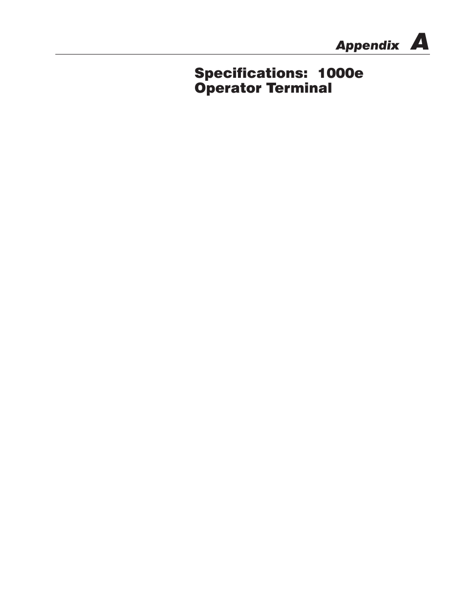 A - specifications: 1000e operator terminal, Product list, Approvals and compliances | Specifications: 1000e operator terminal, Appendix | Rockwell Automation 2711E-xxxx PanelView Operator Terminals User Manual User Manual | Page 144 / 188