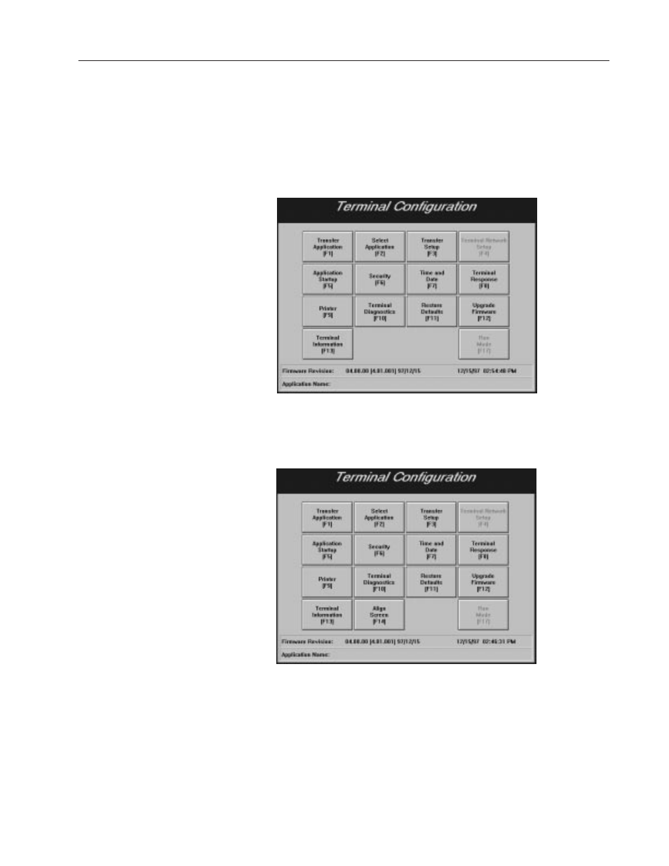 The configuration mode menu | Rockwell Automation 2711E-xxxx PanelView Operator Terminals User Manual User Manual | Page 78 / 188