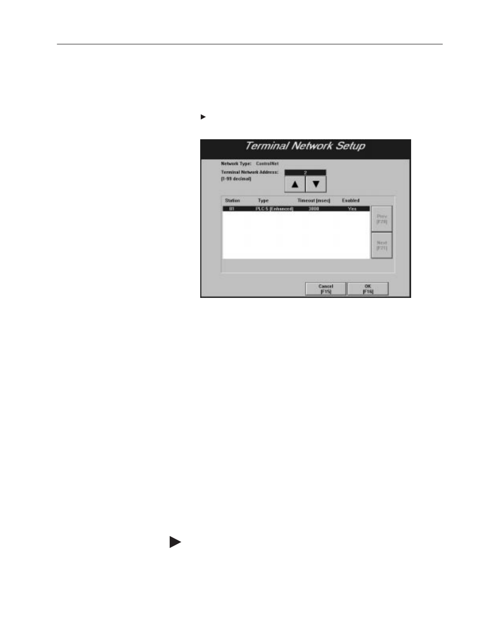 Terminal network setup for controlnet applications, Application startup | Rockwell Automation 2711E-xxxx PanelView Operator Terminals User Manual User Manual | Page 98 / 188