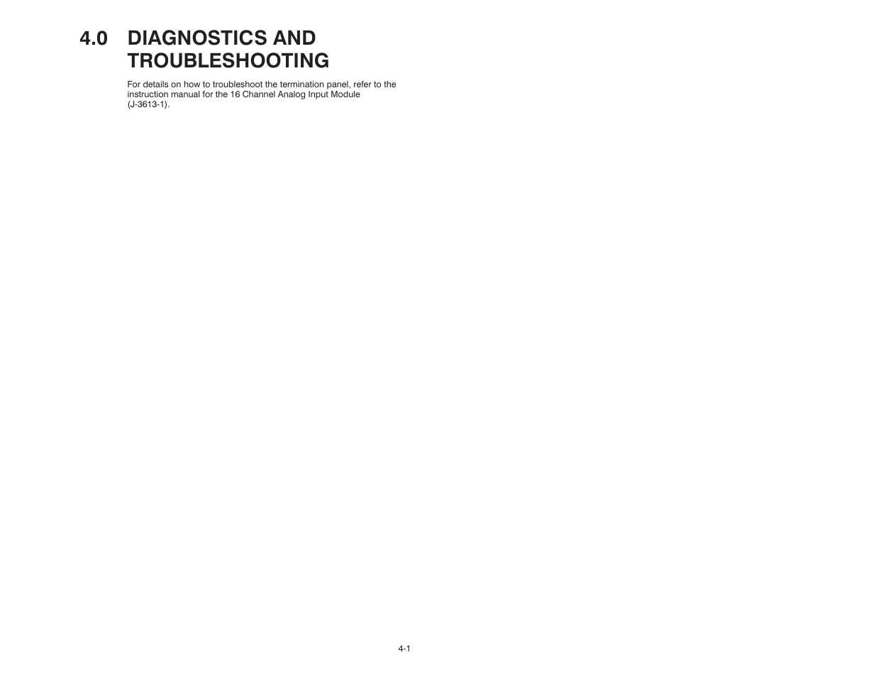 0 diagnostics and troubleshooting | Rockwell Automation 61C615 RTD Termination Panel User Manual | Page 13 / 22