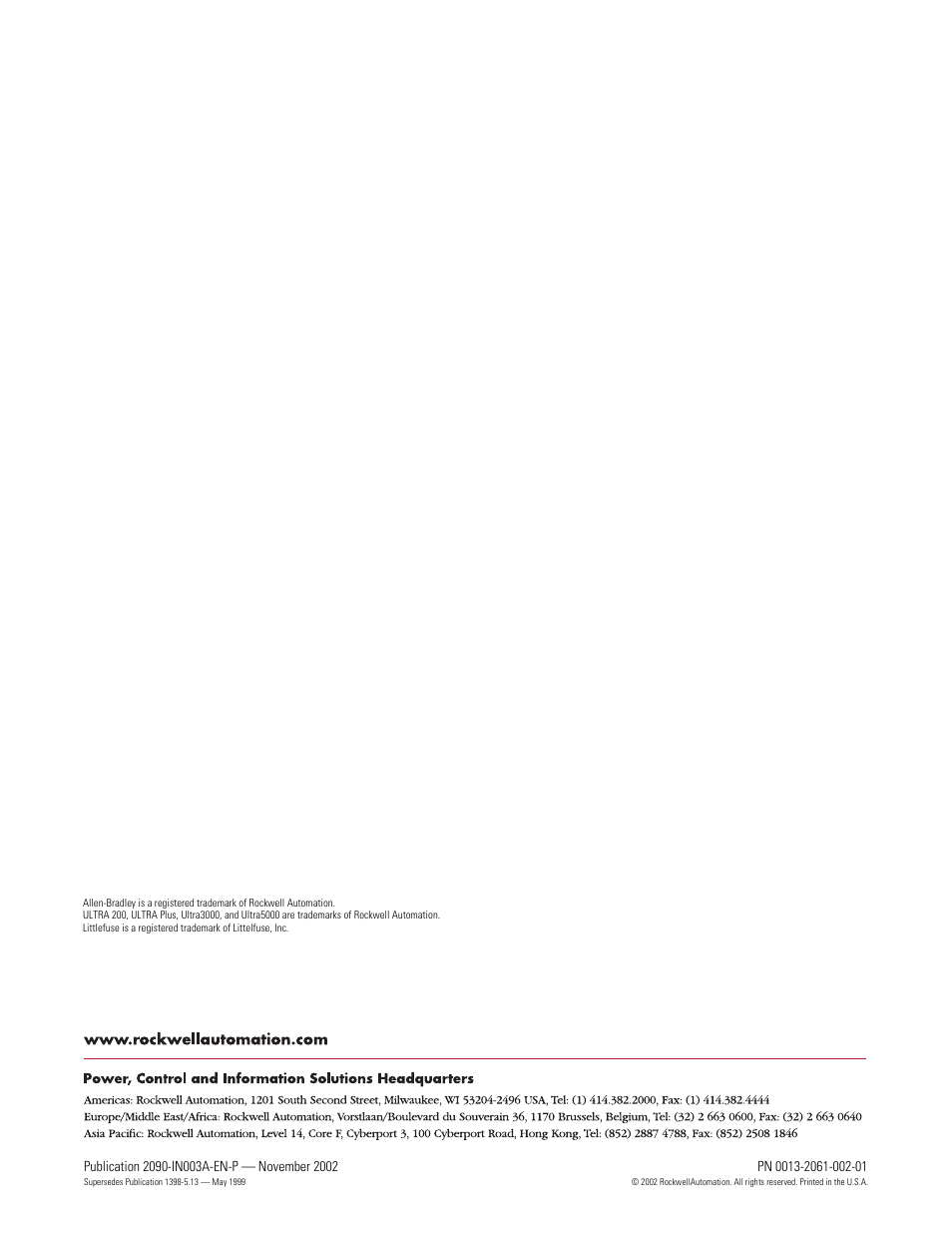 Back cover, Web links | Rockwell Automation 9101-1183, formerly 9101-1079 200 Watt Passive Shunt Module Installation Instructions User Manual | Page 12 / 12