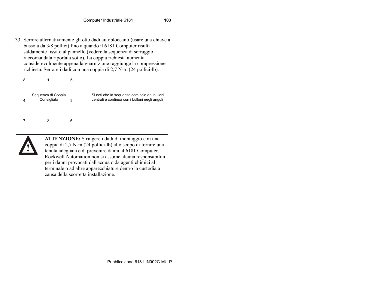 Rockwell Automation 6181 Installation Instructions User Manual | Page 103 / 134