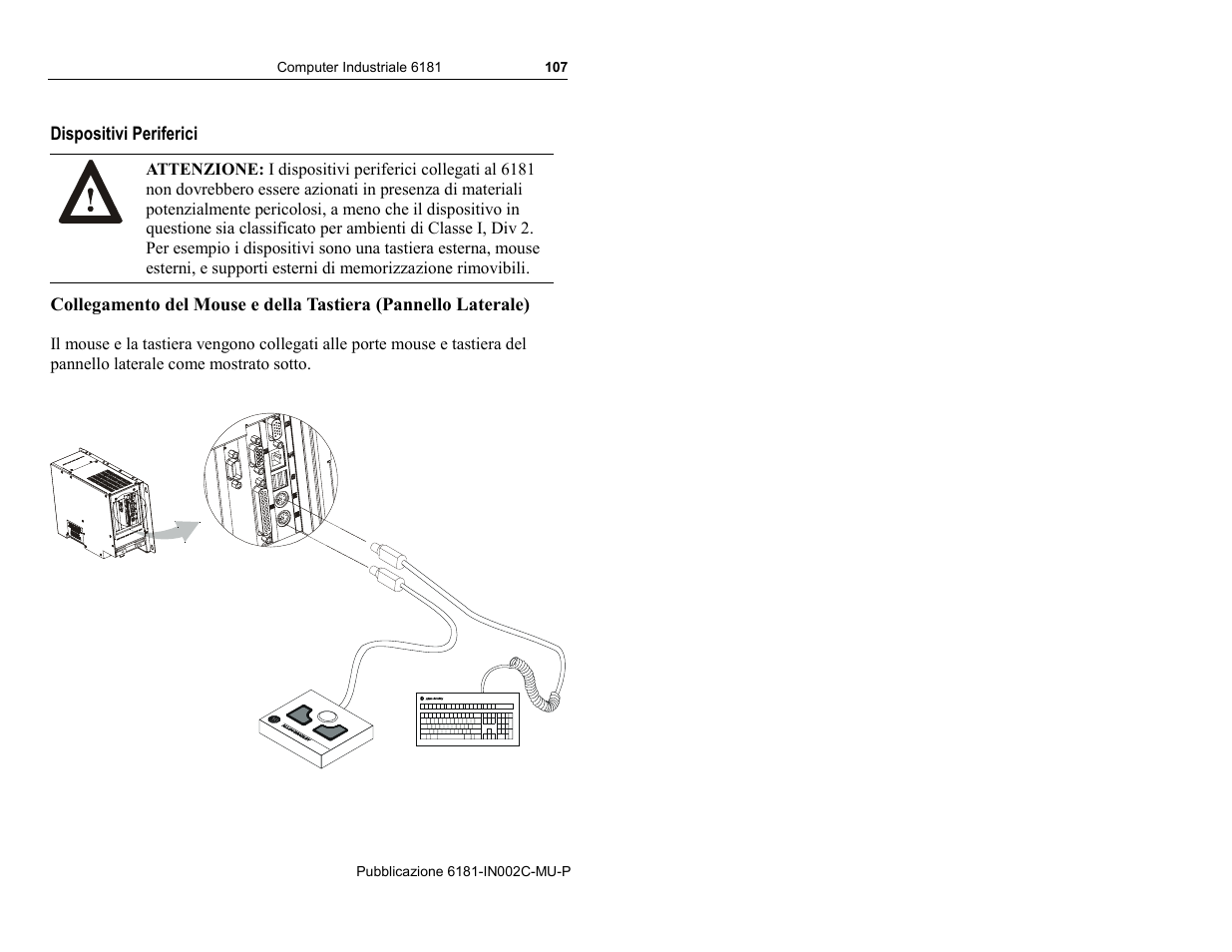 Dispositivi periferici | Rockwell Automation 6181 Installation Instructions User Manual | Page 107 / 134