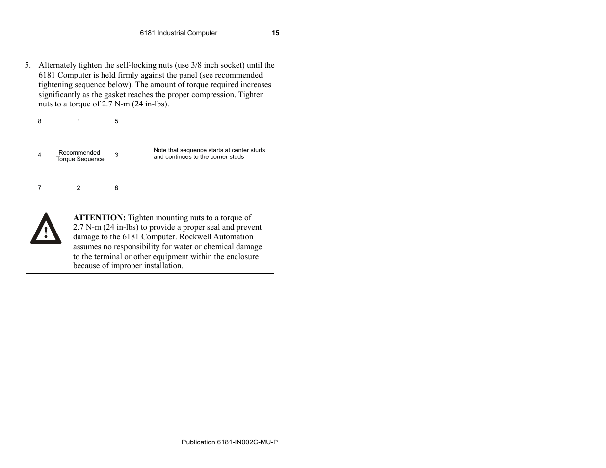 Rockwell Automation 6181 Installation Instructions User Manual | Page 15 / 134