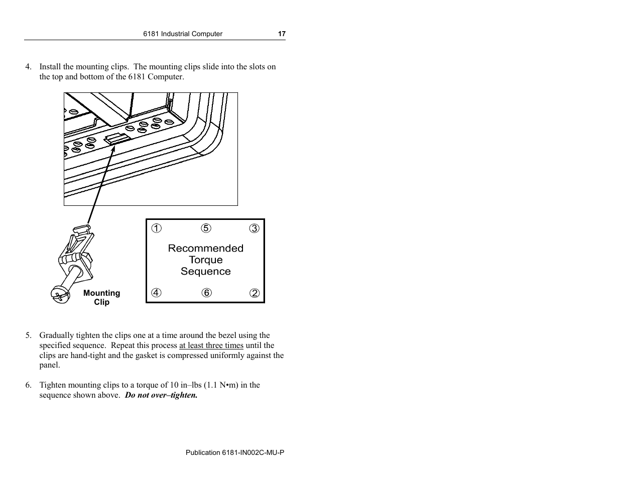 Rockwell Automation 6181 Installation Instructions User Manual | Page 17 / 134