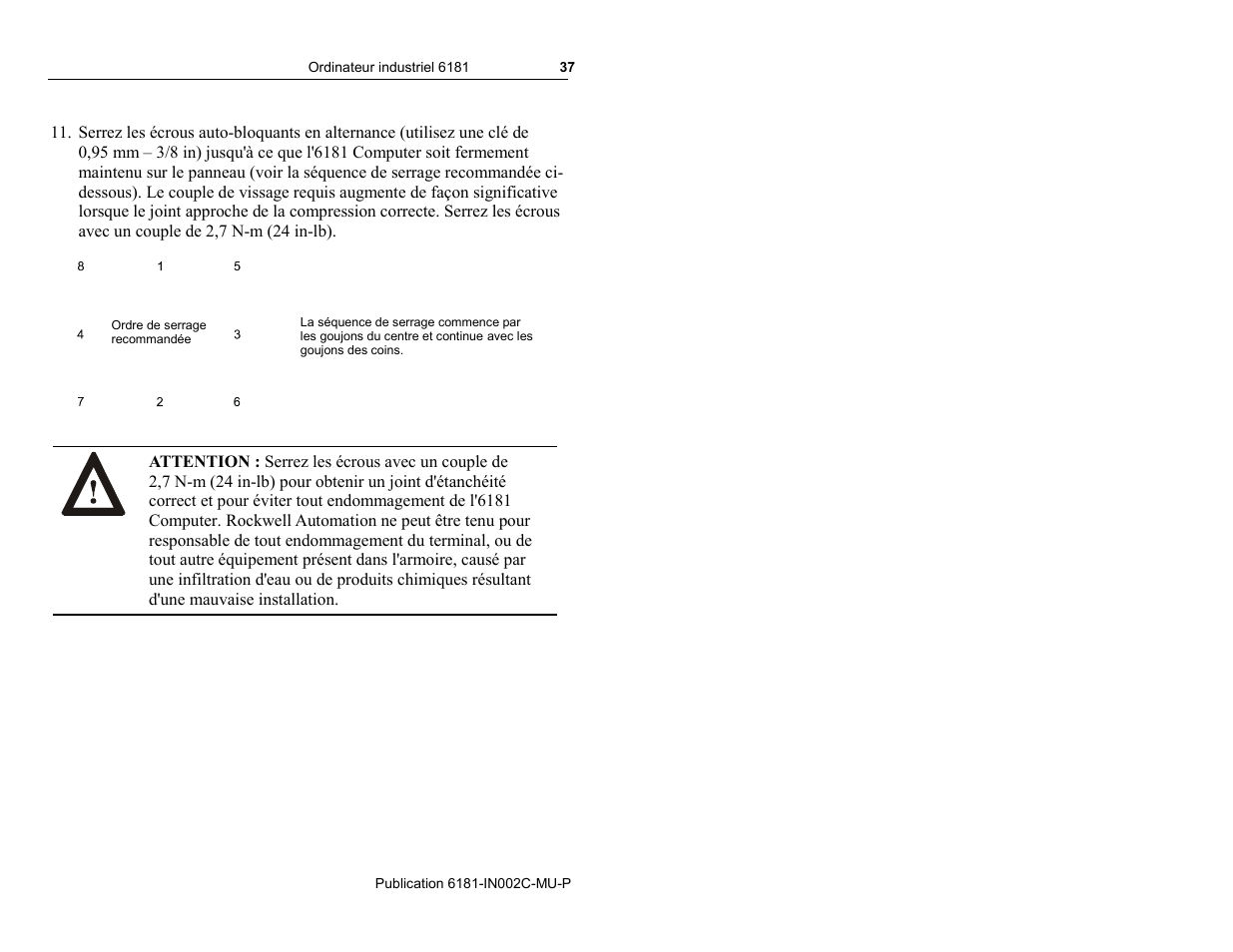 Rockwell Automation 6181 Installation Instructions User Manual | Page 37 / 134