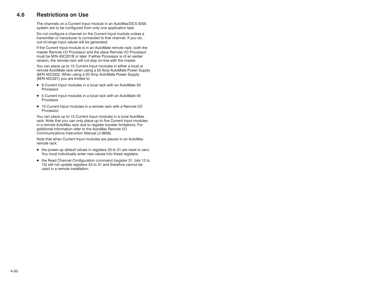 6 restrictions on use | Rockwell Automation Current Input Module User Manual | Page 48 / 66