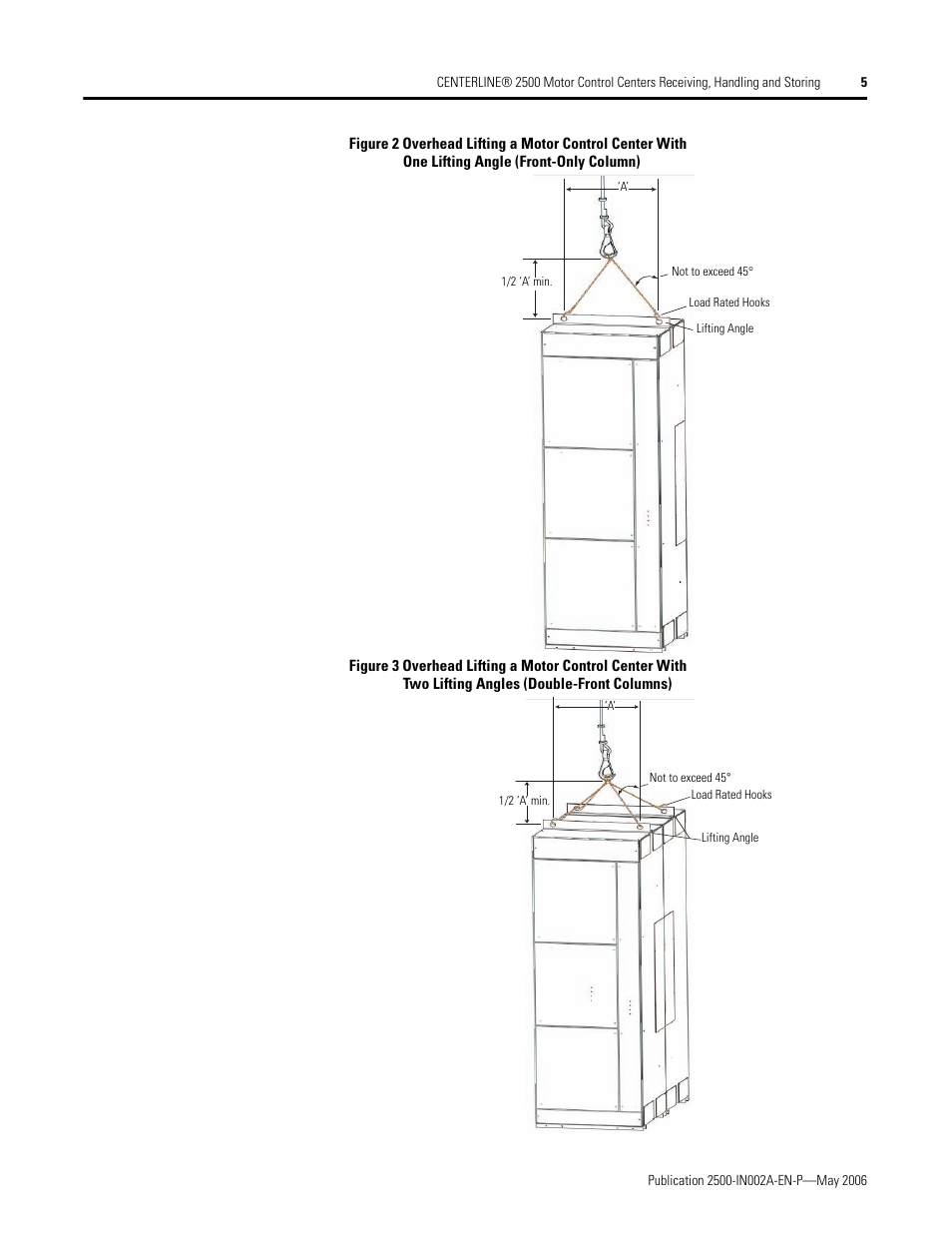 Rockwell Automation 2500 CENTERLINE MCC Shipping, Handling and Receiving Instructions User Manual | Page 5 / 8