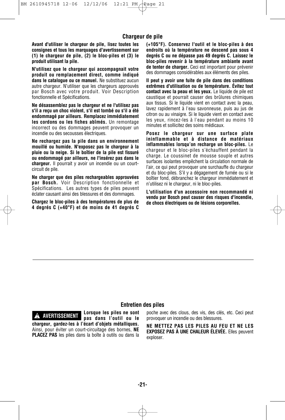 Bosch 1671 User Manual | Page 21 / 48