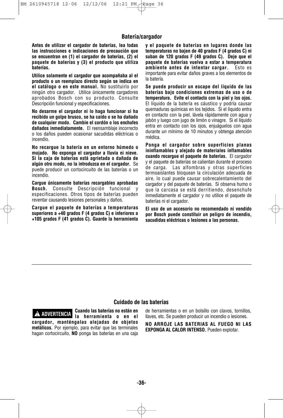 Bosch 1671 User Manual | Page 36 / 48