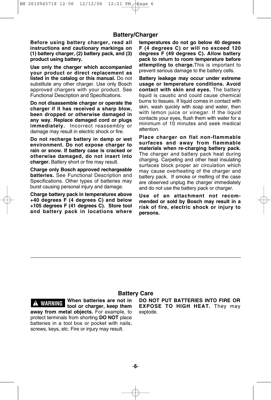 Bosch 1671 User Manual | Page 6 / 48