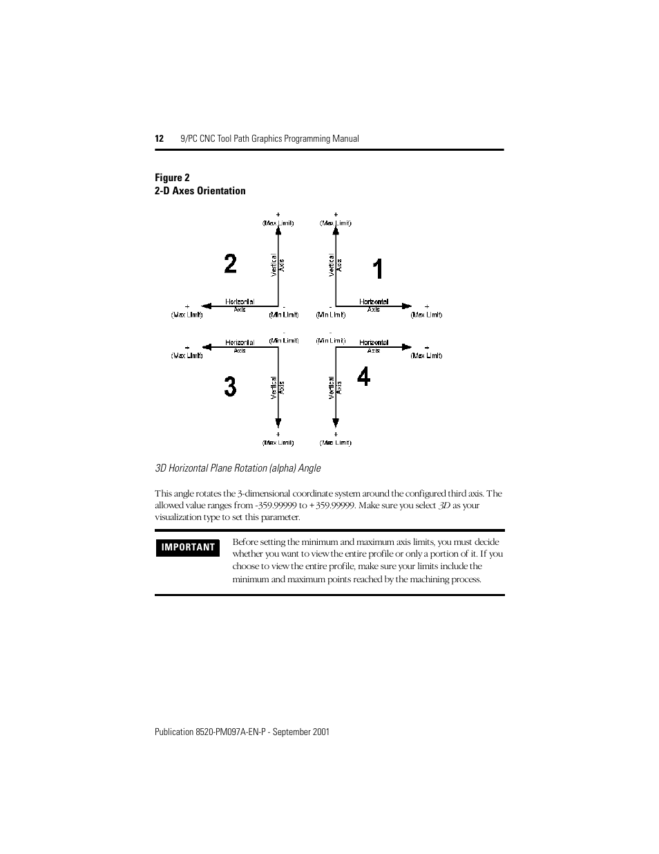 Rockwell Automation 8520 9/PC CNC Tool Path Graphics Programming Manual User Manual | Page 12 / 24