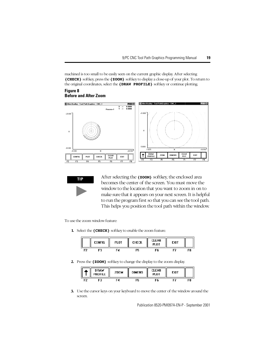 Rockwell Automation 8520 9/PC CNC Tool Path Graphics Programming Manual User Manual | Page 19 / 24