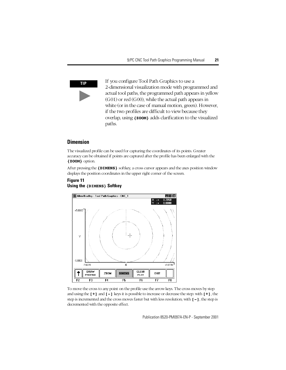 Rockwell Automation 8520 9/PC CNC Tool Path Graphics Programming Manual User Manual | Page 21 / 24