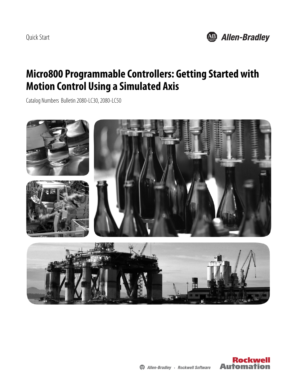 Rockwell Automation 2080-LC50 Getting Started with Motion Control Using a Simulated Axis User Manual | 82 pages