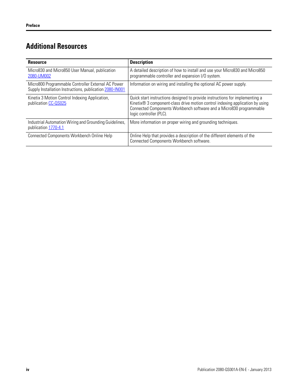 Additional resources | Rockwell Automation 2080-LC50 Getting Started with Motion Control Using a Simulated Axis User Manual | Page 4 / 82