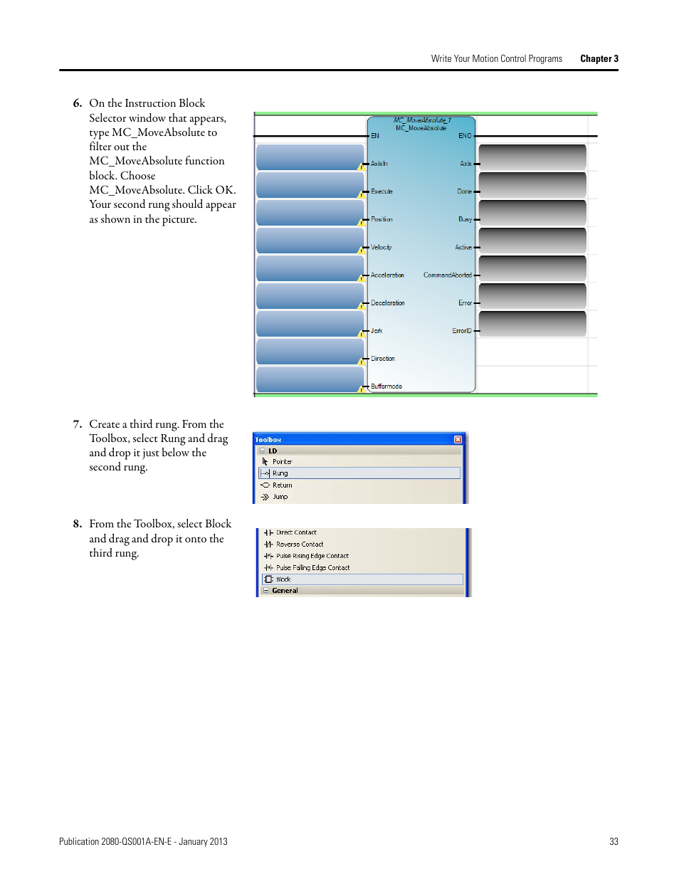 Rockwell Automation 2080-LC50 Getting Started with Motion Control Using a Simulated Axis User Manual | Page 43 / 82