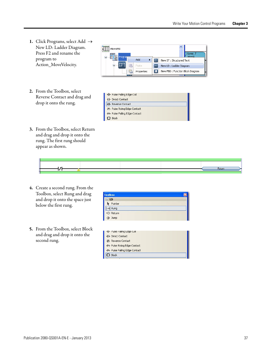 Rockwell Automation 2080-LC50 Getting Started with Motion Control Using a Simulated Axis User Manual | Page 47 / 82