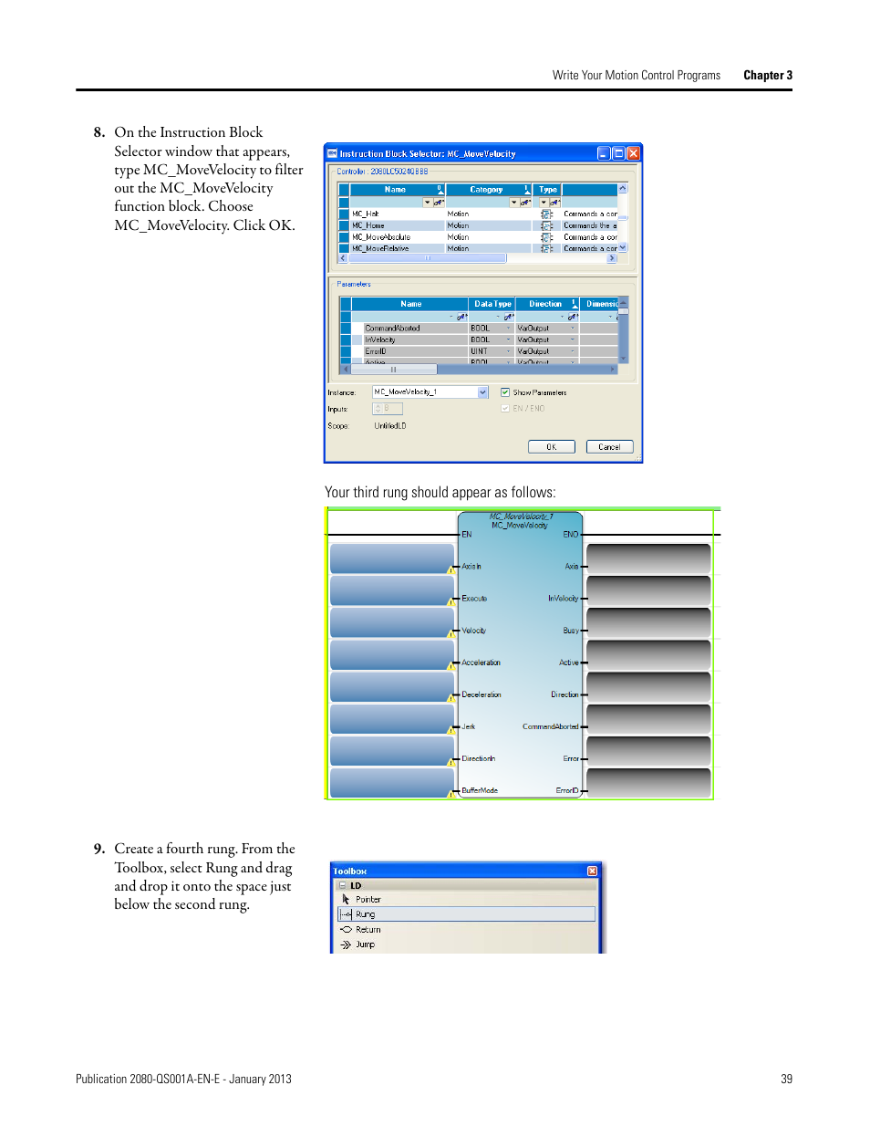 Rockwell Automation 2080-LC50 Getting Started with Motion Control Using a Simulated Axis User Manual | Page 49 / 82