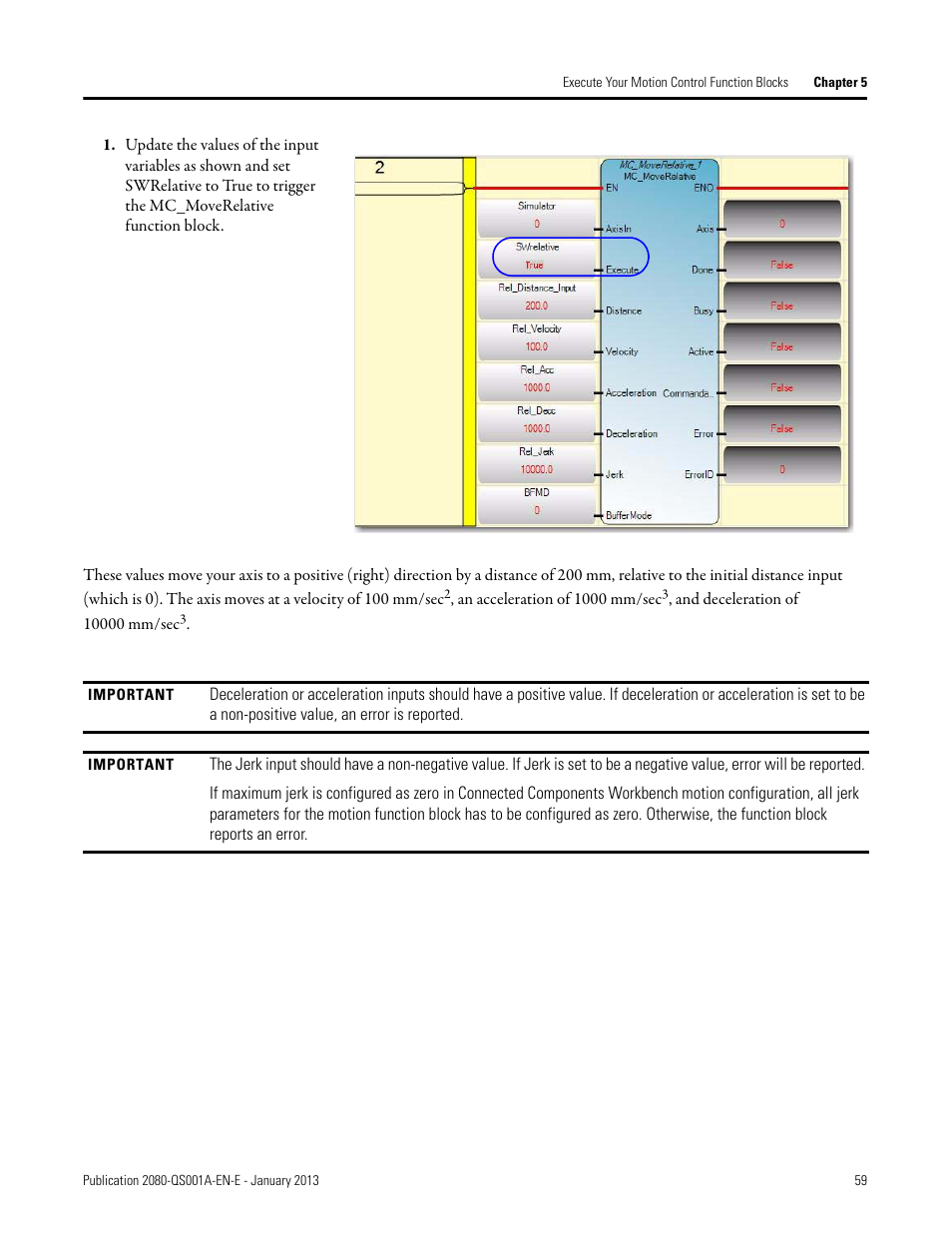 Rockwell Automation 2080-LC50 Getting Started with Motion Control Using a Simulated Axis User Manual | Page 69 / 82