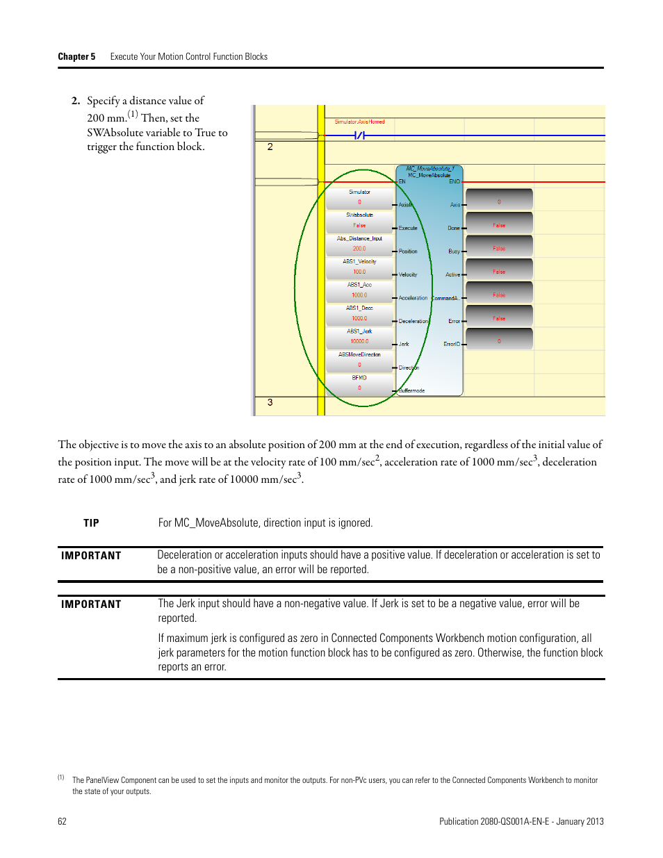 Rockwell Automation 2080-LC50 Getting Started with Motion Control Using a Simulated Axis User Manual | Page 72 / 82