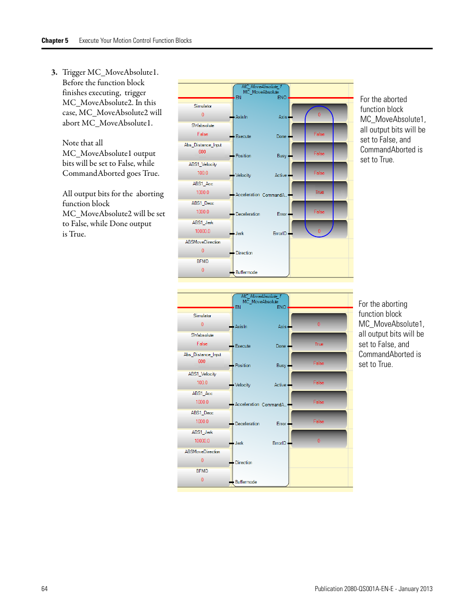 Rockwell Automation 2080-LC50 Getting Started with Motion Control Using a Simulated Axis User Manual | Page 74 / 82